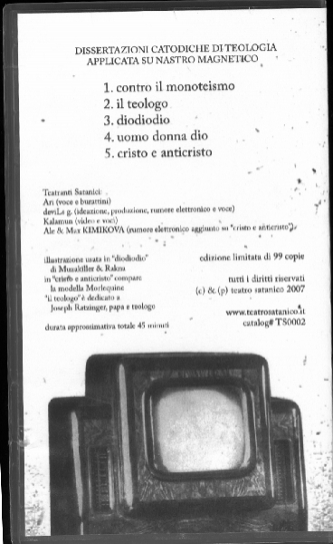 Dissertazioni Catodiche di Teologia Applicata su Nastro Magnetico - Image 2