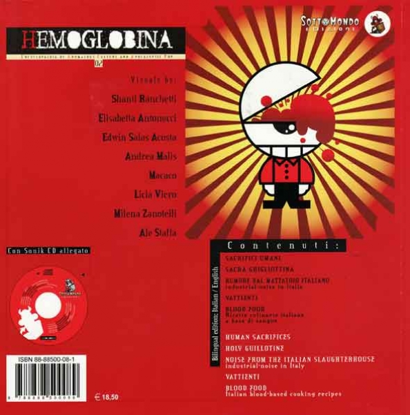 HEMOGLOBINA book + cd compilation with Atrax Morgue, Lunus (Teatro Satanico side-project), Progetto Morte, Therabaqud Leic ...) - Image 2