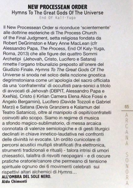 HYMNS TO THE GREAT GODS OF THE UNIVERSE - New Processean Order - Image 3