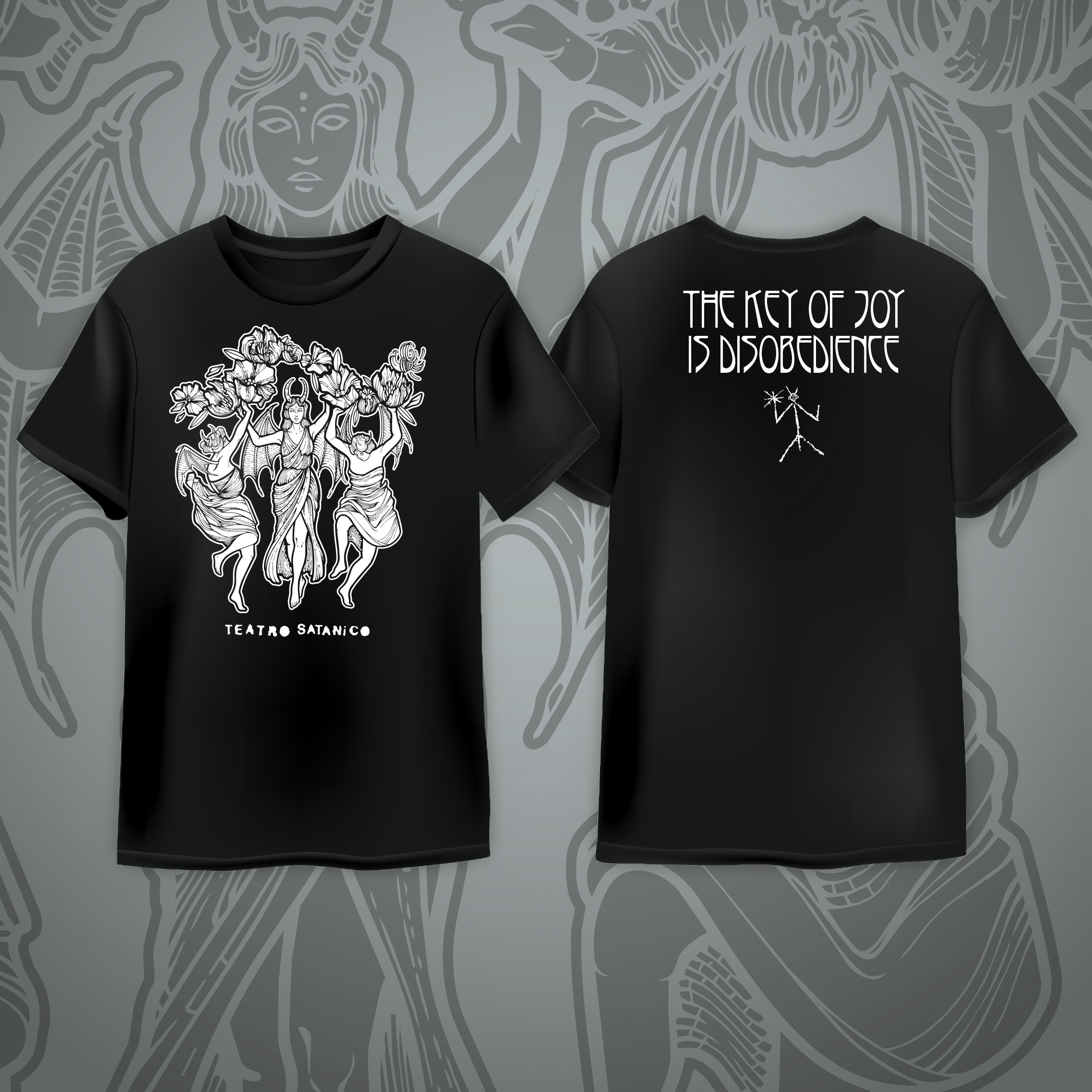 Teatro Satanico THE KEY OF JOY... / Dancing MAENADS T-shirt